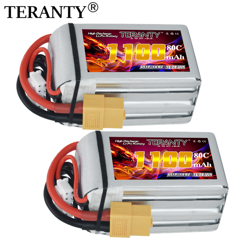 Lipo Battery 4S - TERANTY 4S 1100mAh 80C/160C Lipo Pil