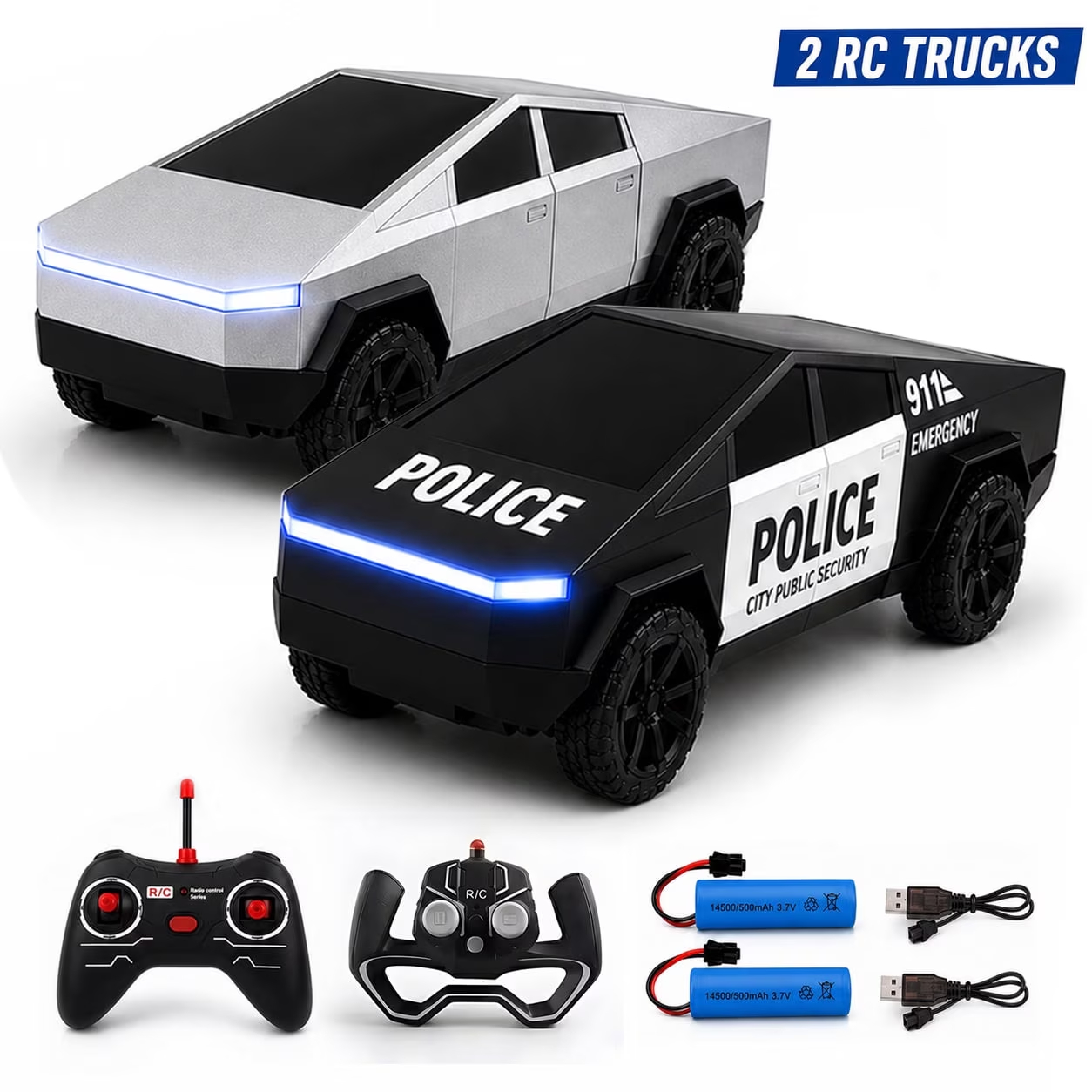 Rc Hobby Tech Bali - 2 Adet RC Cyber Truck Oyuncaklar