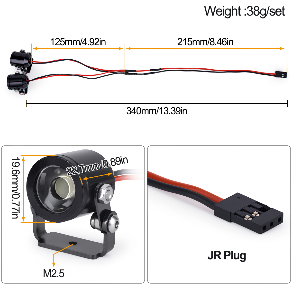 RC Araba LED Işık Far Spot Işı - Rc Hobby Tech Bali incelemesi ve fiyatı