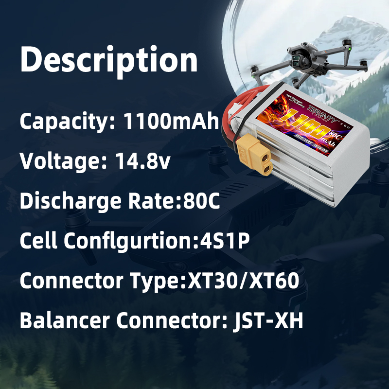 TERANTY 4S 1100mAh 80C/160C Li - Lipo Battery 4S incelemesi ve fiyatı