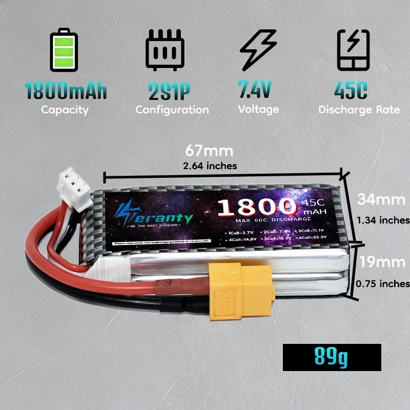 TERANTY 2S 3S 4S 1800mAh Lipo  - Lipo Battery 4S incelemesi ve fiyatı