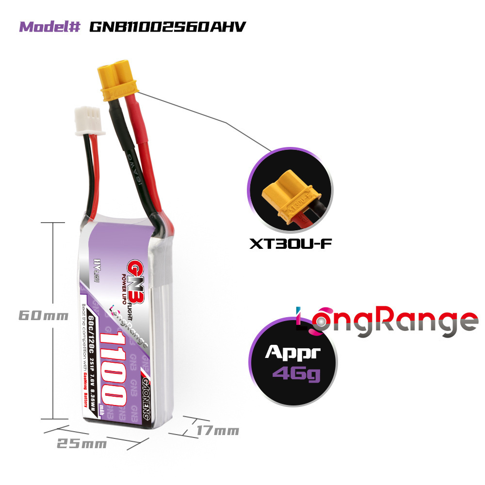 GNB 1100 mAh 2 S 3 S 4 S 6 S 6 - Lipo Battery 4S incelemesi ve fiyatı