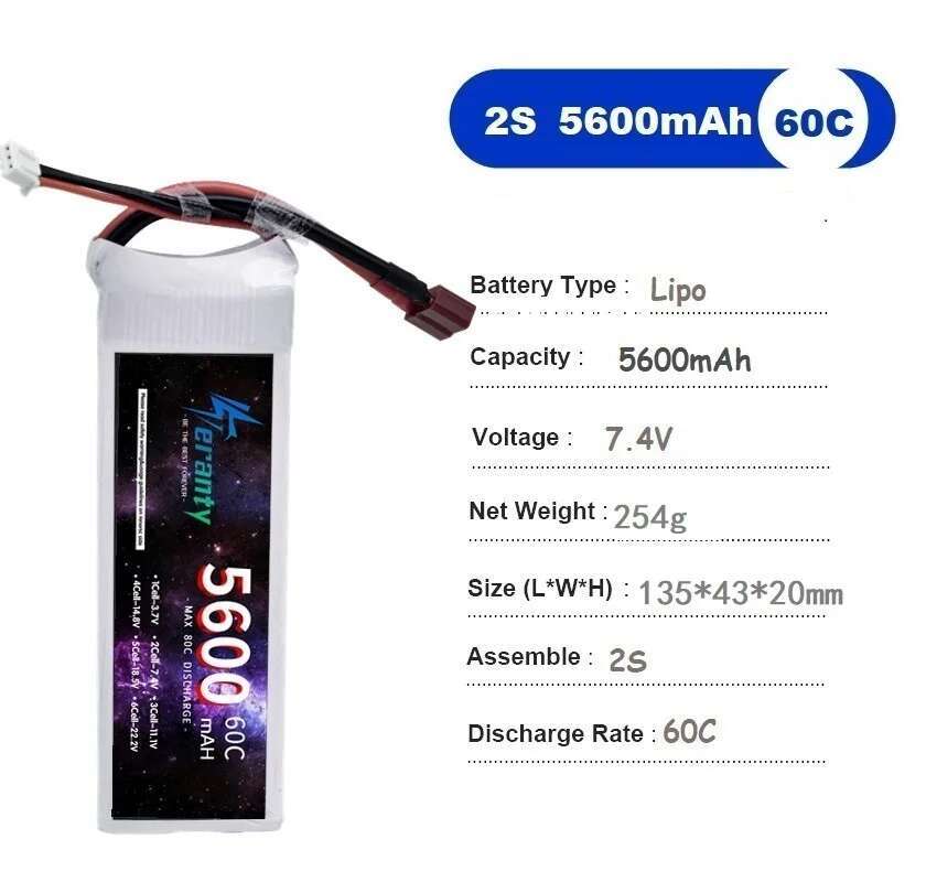 TERANTY 5600MAH 60C 2S 3S 4S 6 - Lipo Battery 4S incelemesi ve fiyatı