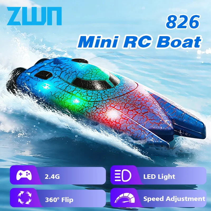 2.4G Mini RC Tekne Işıklı Yüks - Rc Hobby Grade Boat incelemesi ve fiyatı
